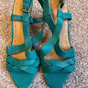 Nine West Braided Leather Heels | Size 8
